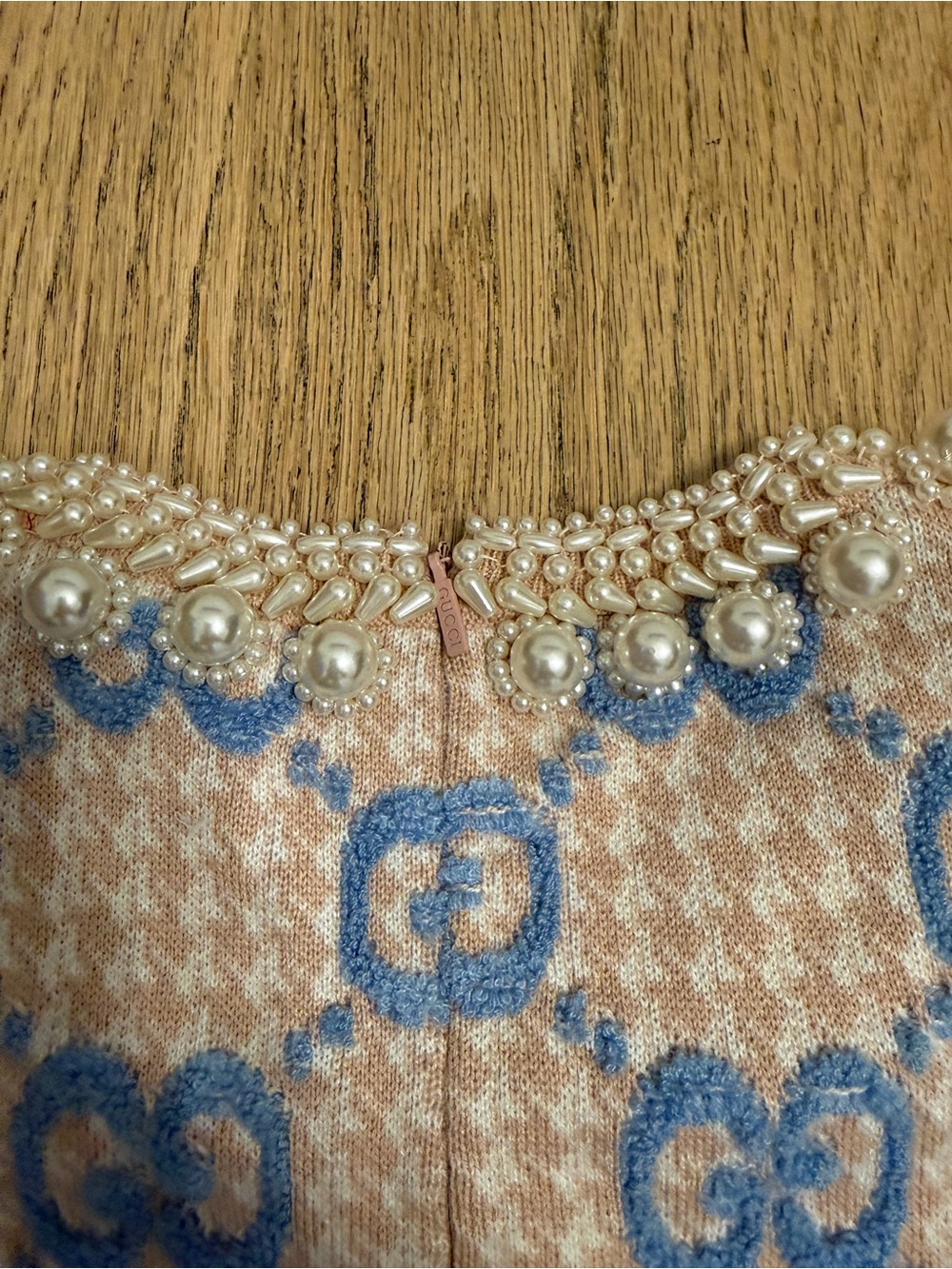 Gucci Pink and Blue GG Mini Dress - Picture 4 of 4